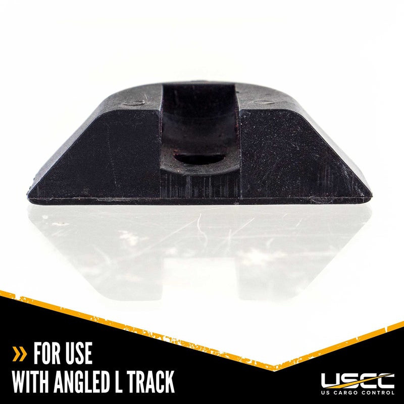 US Cargo Control Angled End Caps for L Track Rails (4-Pack)  Eliminates Sharp Edges On Angled L Track Ends  Easily Roll Motorcycles  ATVs  and Other Wheeled Cargo Over L Track Angled Rails - Image 3